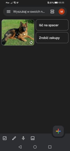 google keep do organizacji dnia