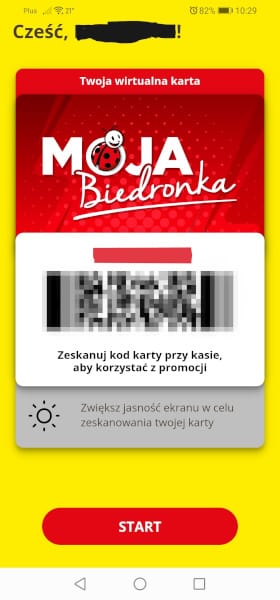 karta moja Biedronka