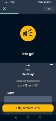 rozbudowana aplikacja do nauki angielskiego - nauka ze słuchu